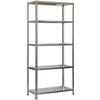 SCHRAUBREGAL PANDA TALL | HxBxT 200x100x50cm | 5 Fachböden | Fachlast 100kg | Grau - Grau, Metall (100/200/50cm) - PROREGAL
