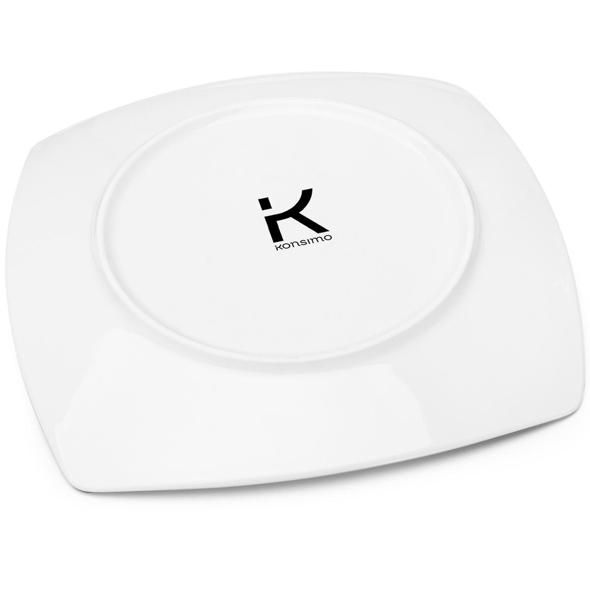DESSERTTELLER CARLINA 6-tlg - Weiß, Keramik (19cm) - KONSIMO®