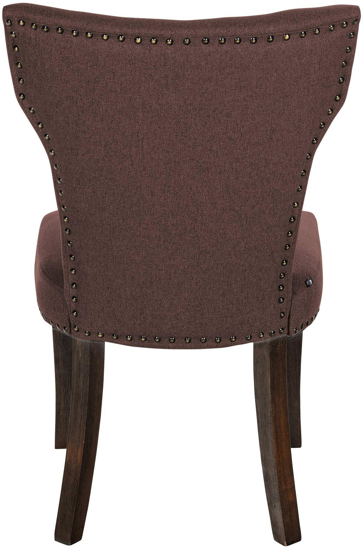 WOHNZIMMERSTUHL 2er Set Stoff braun - Braun, Holz/Textil (52/90/59cm) - CLP