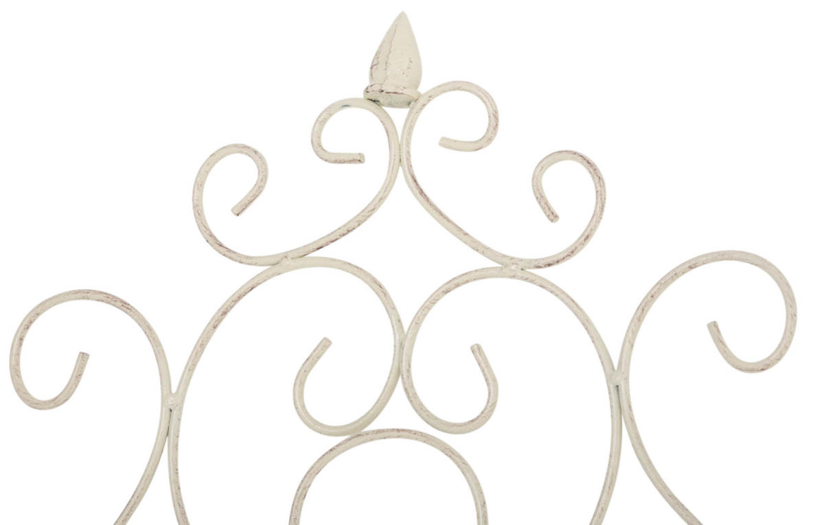RANKGITTER 2er Set Metall antik-creme - Creme, Metall (85.5/170/2cm) - CLP