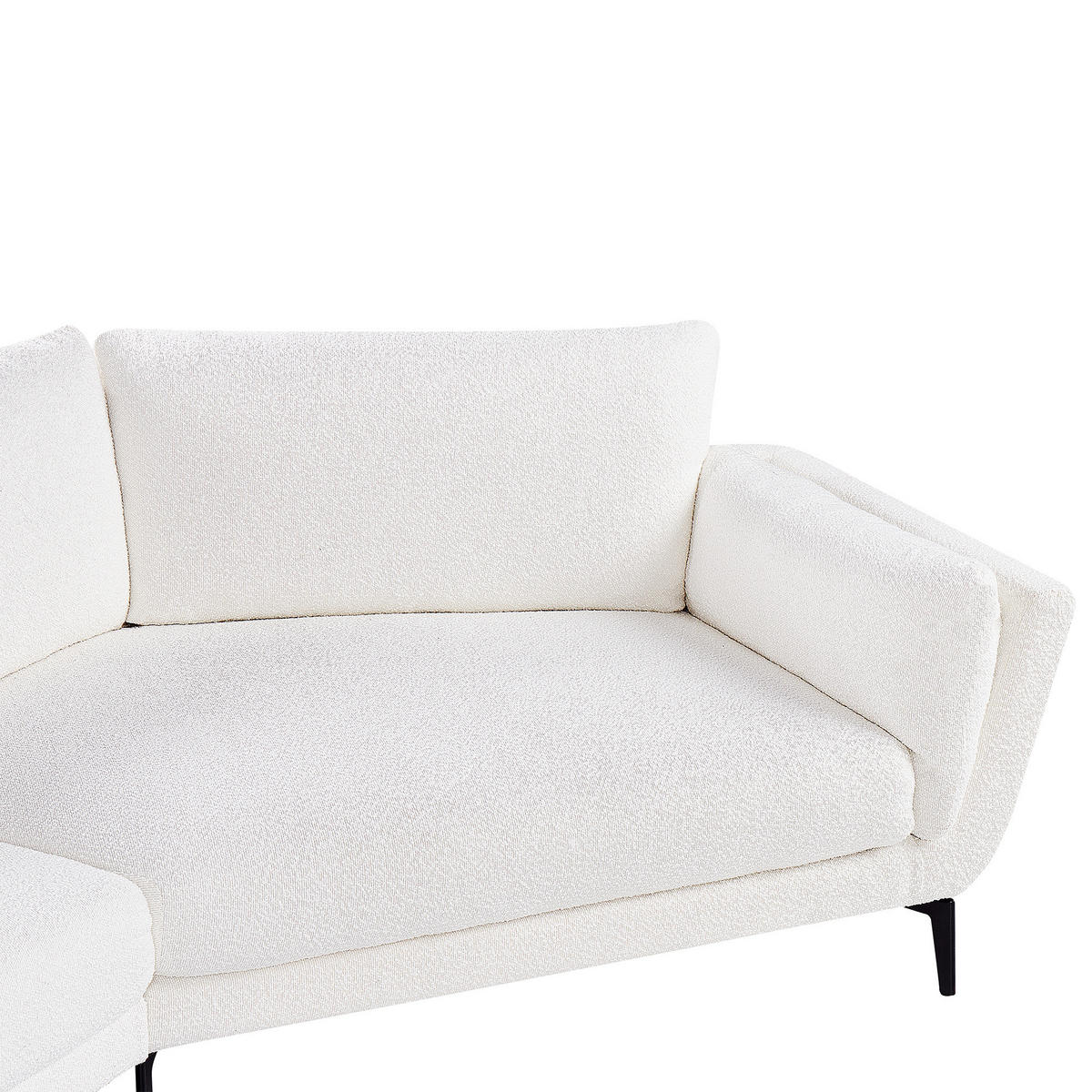 POHOVKA 3-místná Bouclé Bílá Kansseli - bílá, textil (341/70/115cm) - Beliani