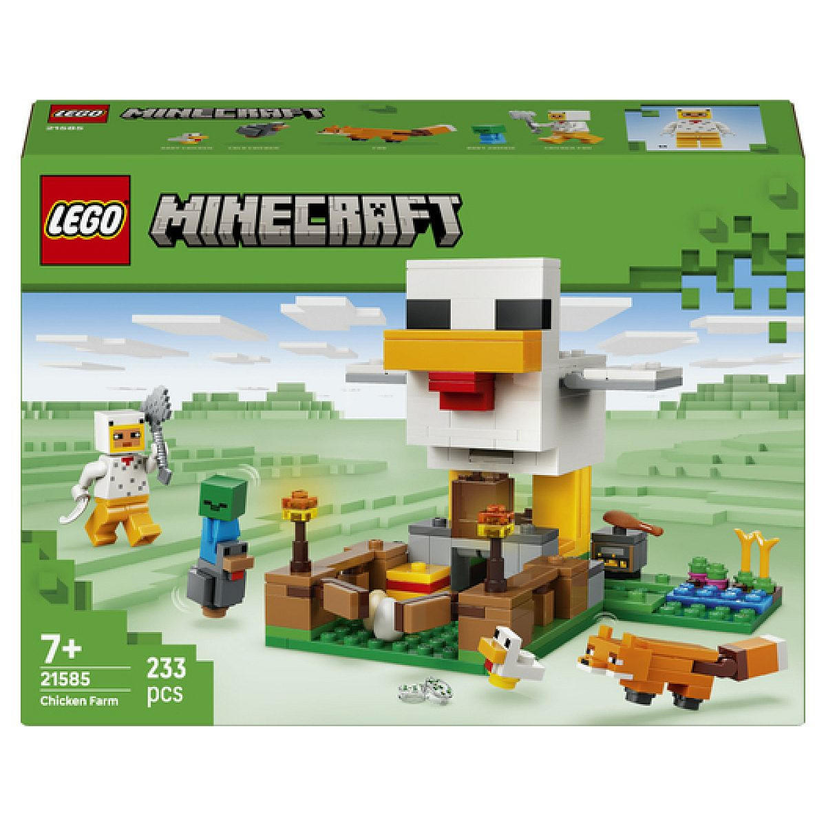 Lego Klemmbausteine Grün 19.1x6.1x26.2 cm