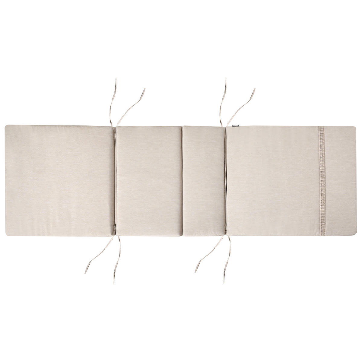 Liegenauflage Hellbeige 58/189 cm Toscana/Java/Amantea Premium - Beige, Textil (189/5/58cm) - Beliani