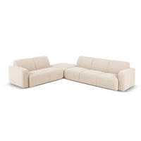ECKSOFA links Molino aus Boucle beige 6 Sitzplätze - Beige, Textil (250/315cm) - Micadoni