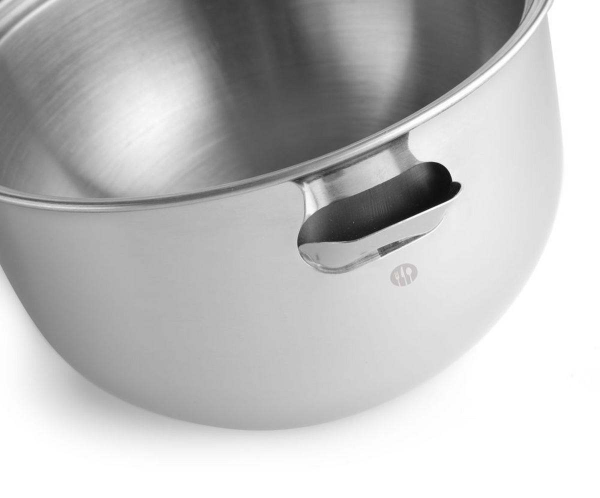 TOPF 3441353 - Silberfarben, Metall (25/30/25cm) - Hendi