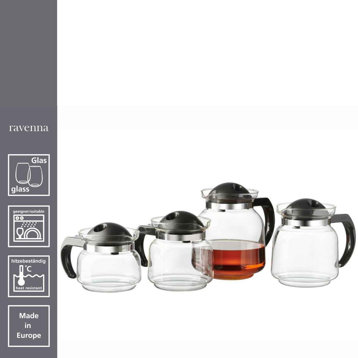 TEEKANNE Ravenna transparent 1,15 l - Transparent, Glas (1.15L) - Ritzenhoff Breker