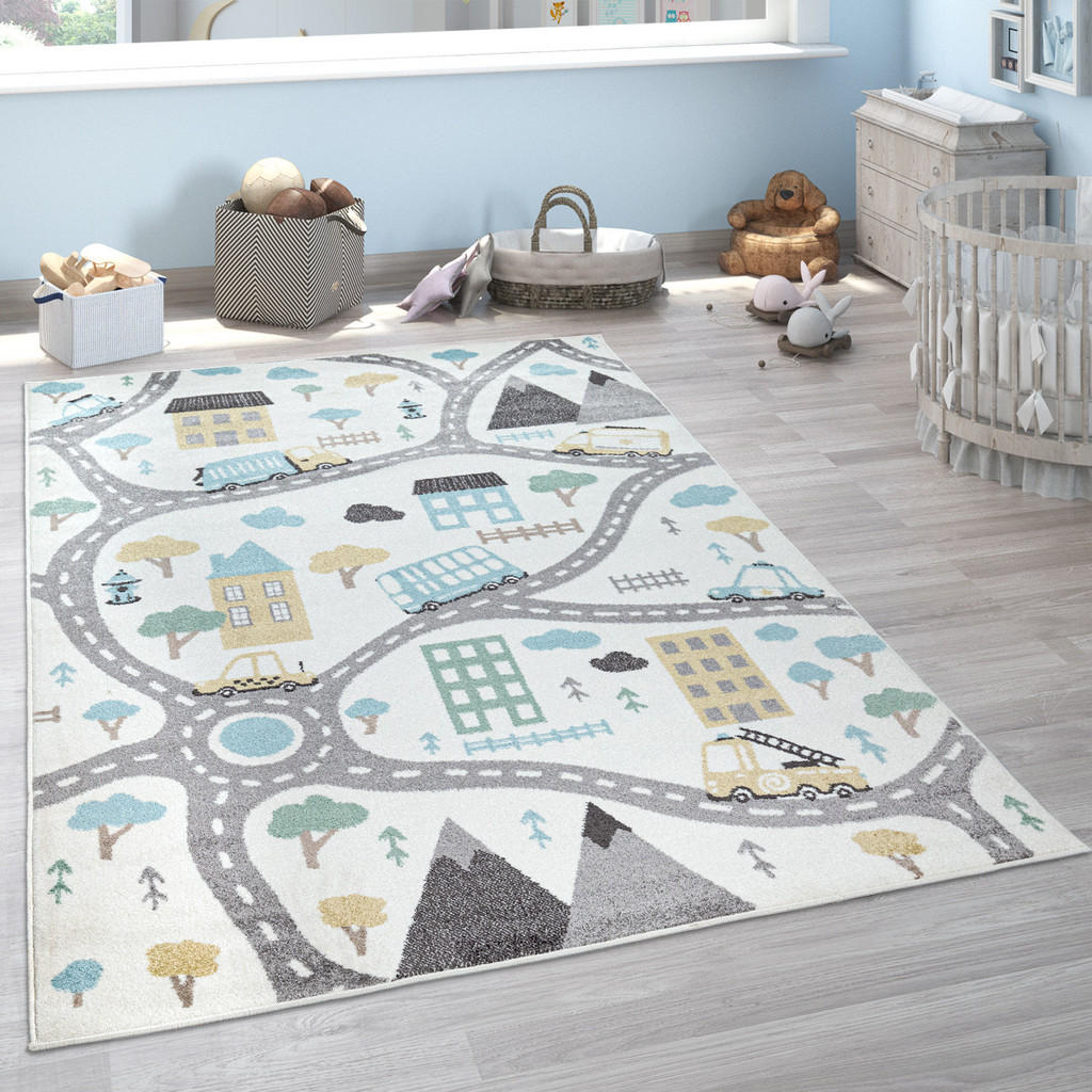 Thumbnail - Paco Home Kinderteppich, Creme, Textil, Rechteckig, 160x220 cm, strapazierfähig, für Fußbodenheizung geeignet, Teppiche ...