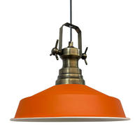 HÄNGELAMPE Industrial Asletl 41/35 cm - Orange, Metall (35/41/35cm) - Bamyum