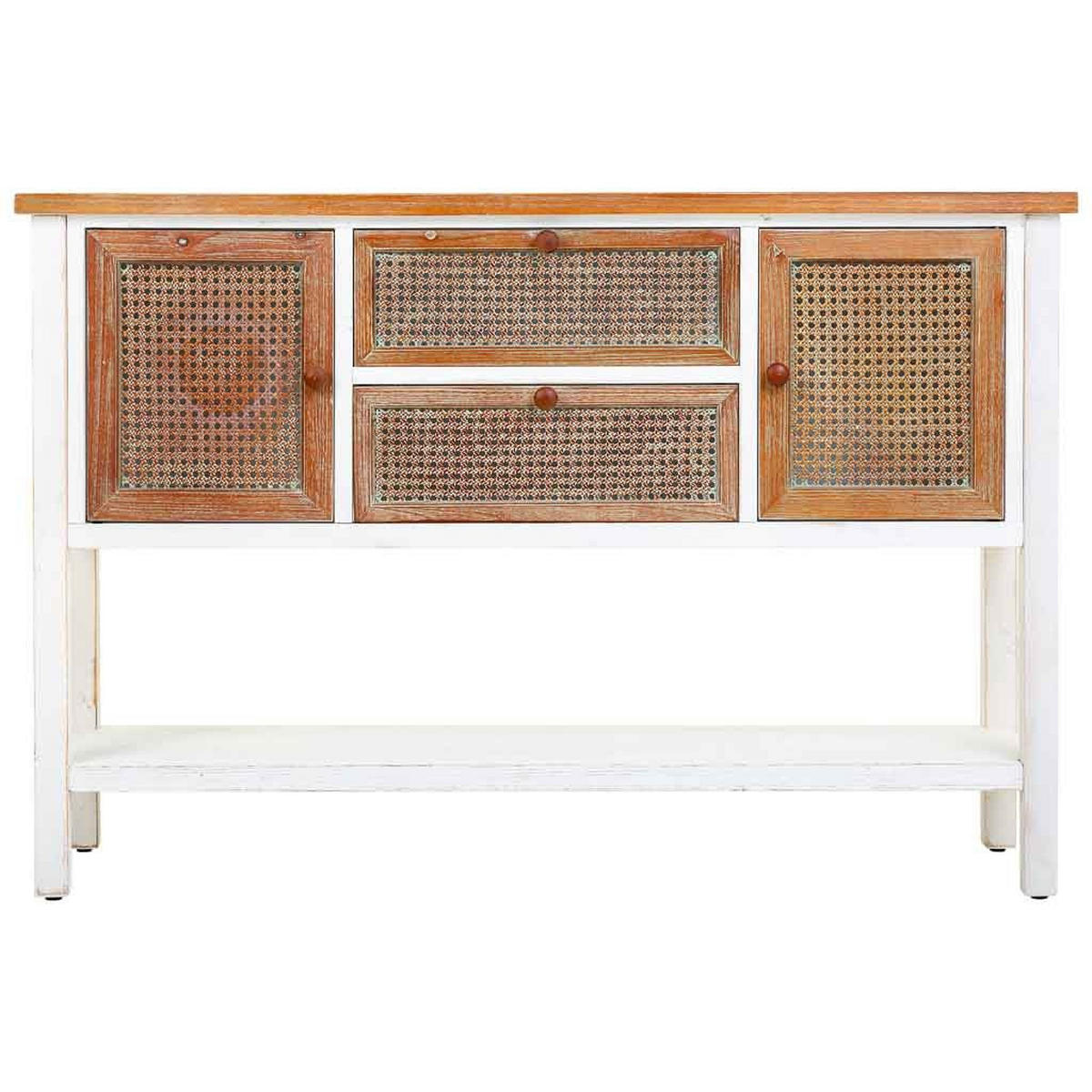SIDEBOARD aus Holz 122x36x82 cm - Weiß, Holz (122/82/35cm) - Wanderlust