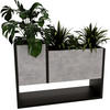 BLUMENKASTEN - Grau, Holzwerkstoff (23/45/65cm) - RAUMHIRSCH FURNITURE