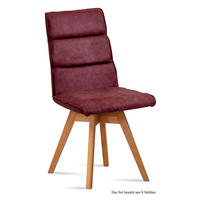 ESSZIMMERSTUHL drehbar (8er-Set) Doris 47x92x60 Eiche geölt/Marsala - Eichefarben/Brombeere, Kunststoff (60/92/47cm) - 58aufmkessel