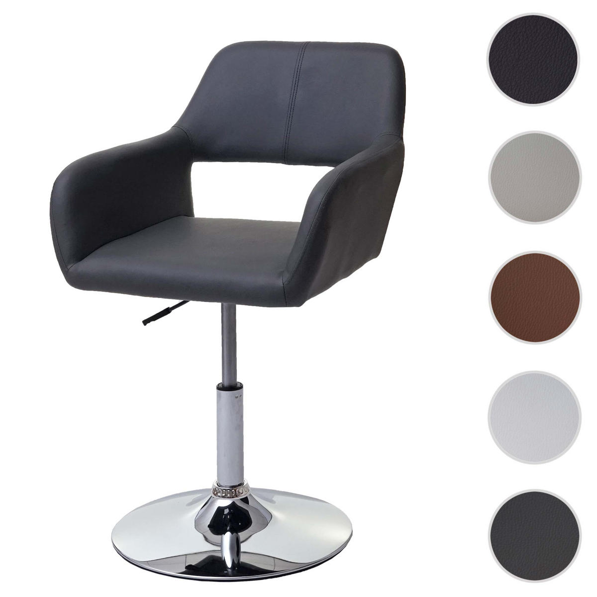 ESSZIMMERSTUHL Grau, Silber - Silberfarben/Grau, Textil (58/89/55cm) - MCW