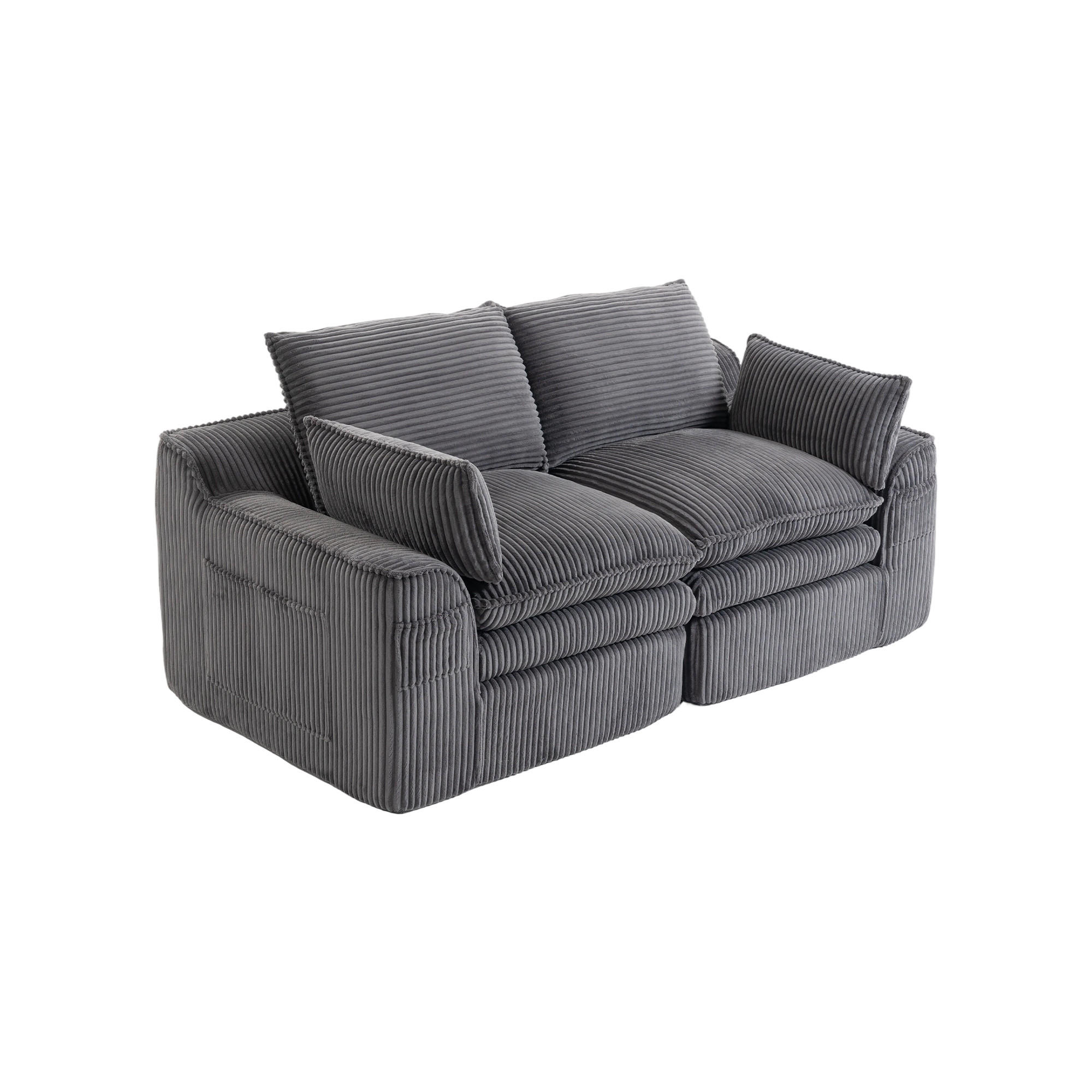 ComfortXL 2-Sitzer-Sofa Dunkelgrau 191x85x94 cm