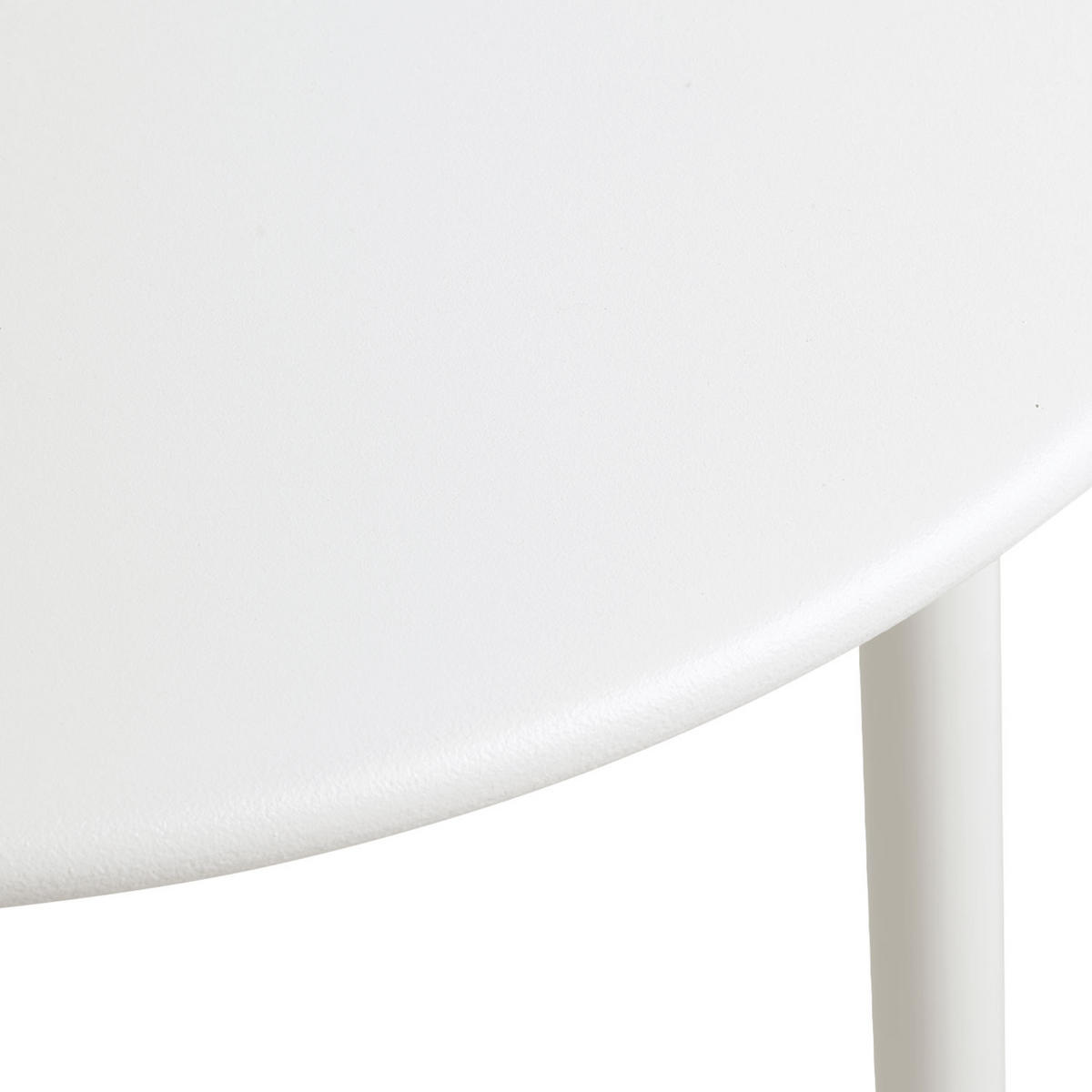 BEISTELLTISCH rund Metall Weiß - Weiß, Metall (45/44/45cm) - Homestyle4u