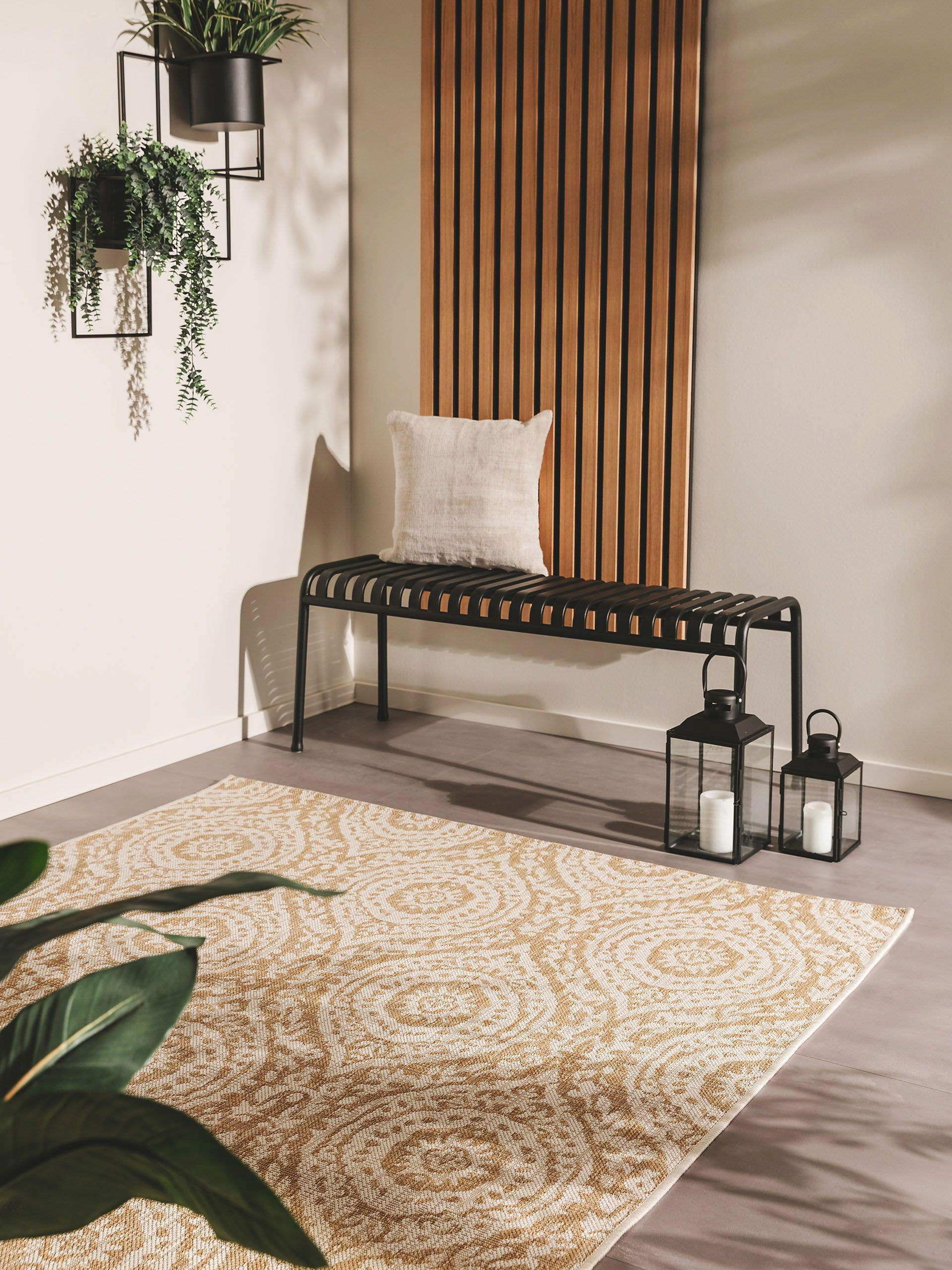 Outdoorteppich Cleo Cream/Beige 240x340 cm - Creme, Textil (240/340cm) - benuta Nest