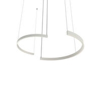 LED-HÄNGELEUCHTE - Weiß Hochglanz, Metall (3.1/62/120cm) - Lumicom