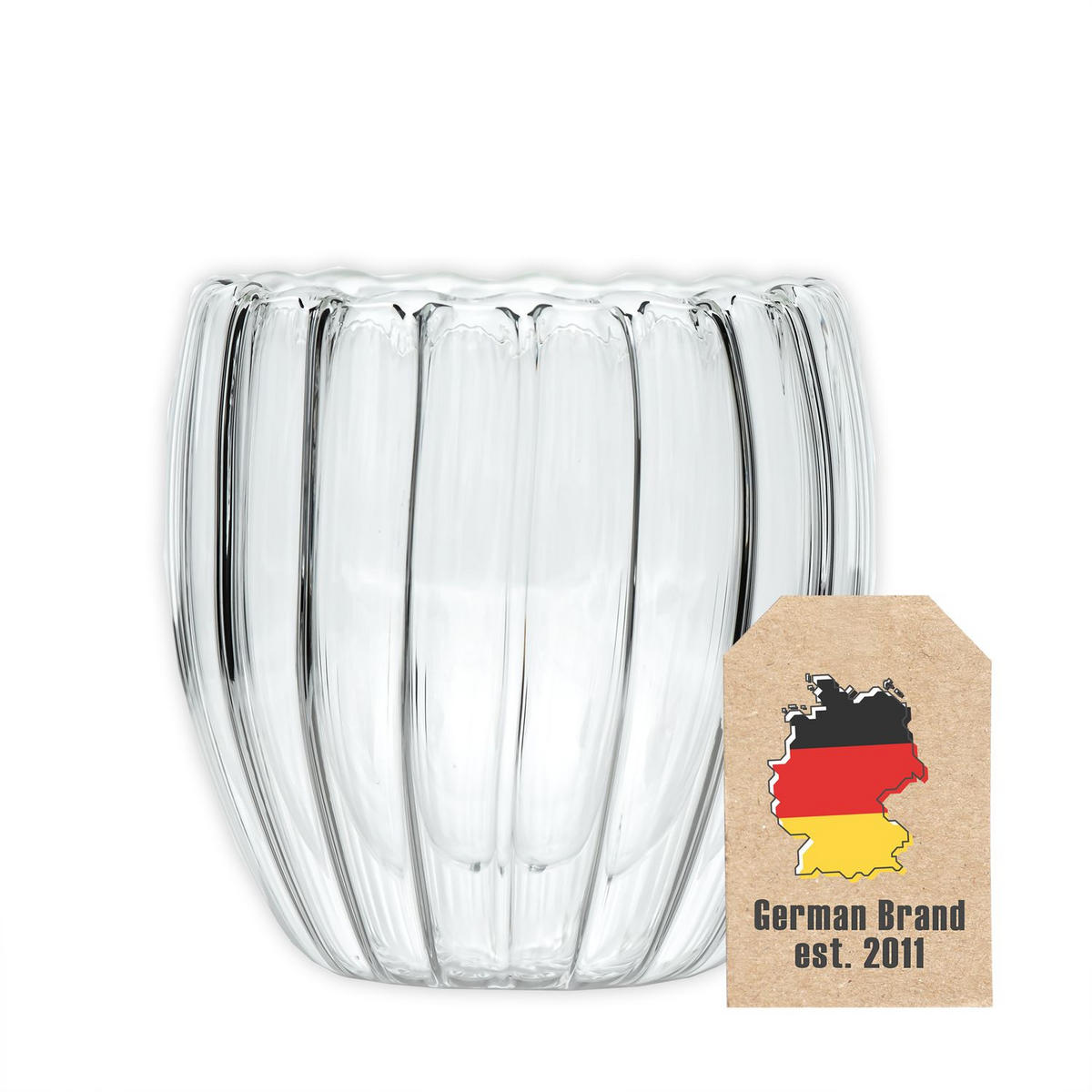 THERMO KAFFEE GLAS 190ml - Transparent, Glas - Intirilife