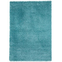 HOCHFLOR LANGFLOR SHAGGY TEPPICH LUXURY - Türkis, Textil (80/150cm) - Pergamon