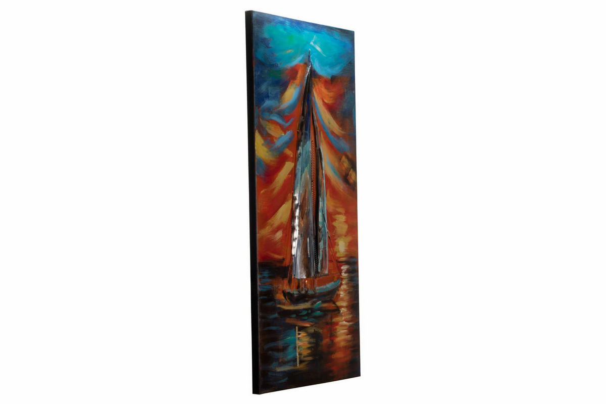 METALLBILD Bunt 60/120 cm - Multicolor, Metall (4.82/120cm) - KUNSTLOFT