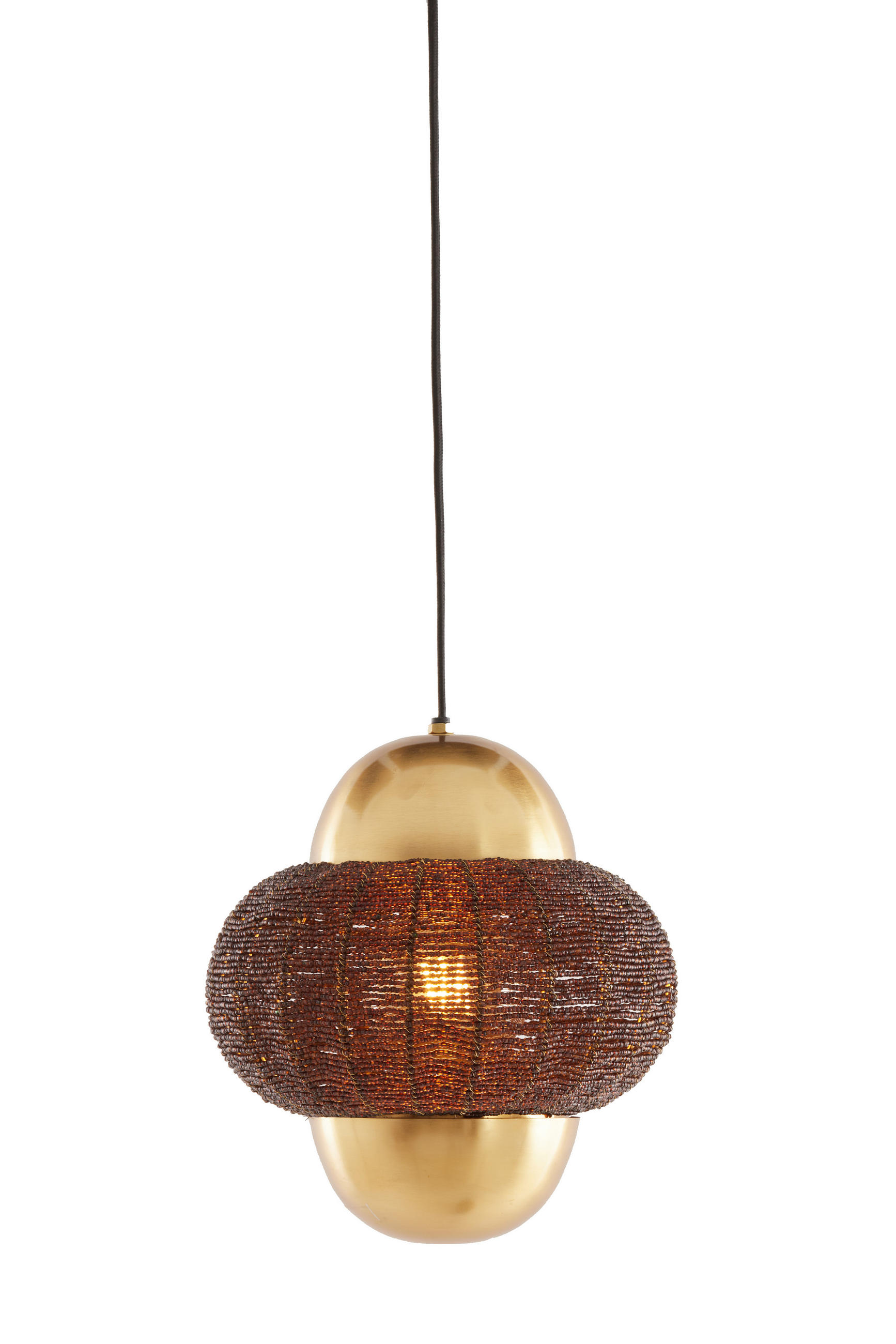 HÄNGELAMPE Cetara Braun Ø26/28 cm - Dunkelbraun, Metall (26/26/28cm) - Light & Living