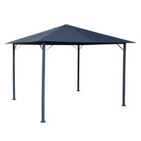 PAVILLON Nizza 3x3m Grau - Grau, Metall (300/263/300cm) - QUICK STAR