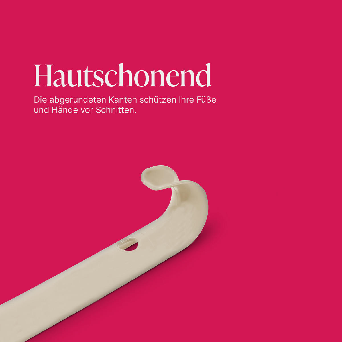 SCHUHLÖFFEL Kunststoff Beige 64 cm - Beige, Kunststoff (4/1/64cm) - ProHome