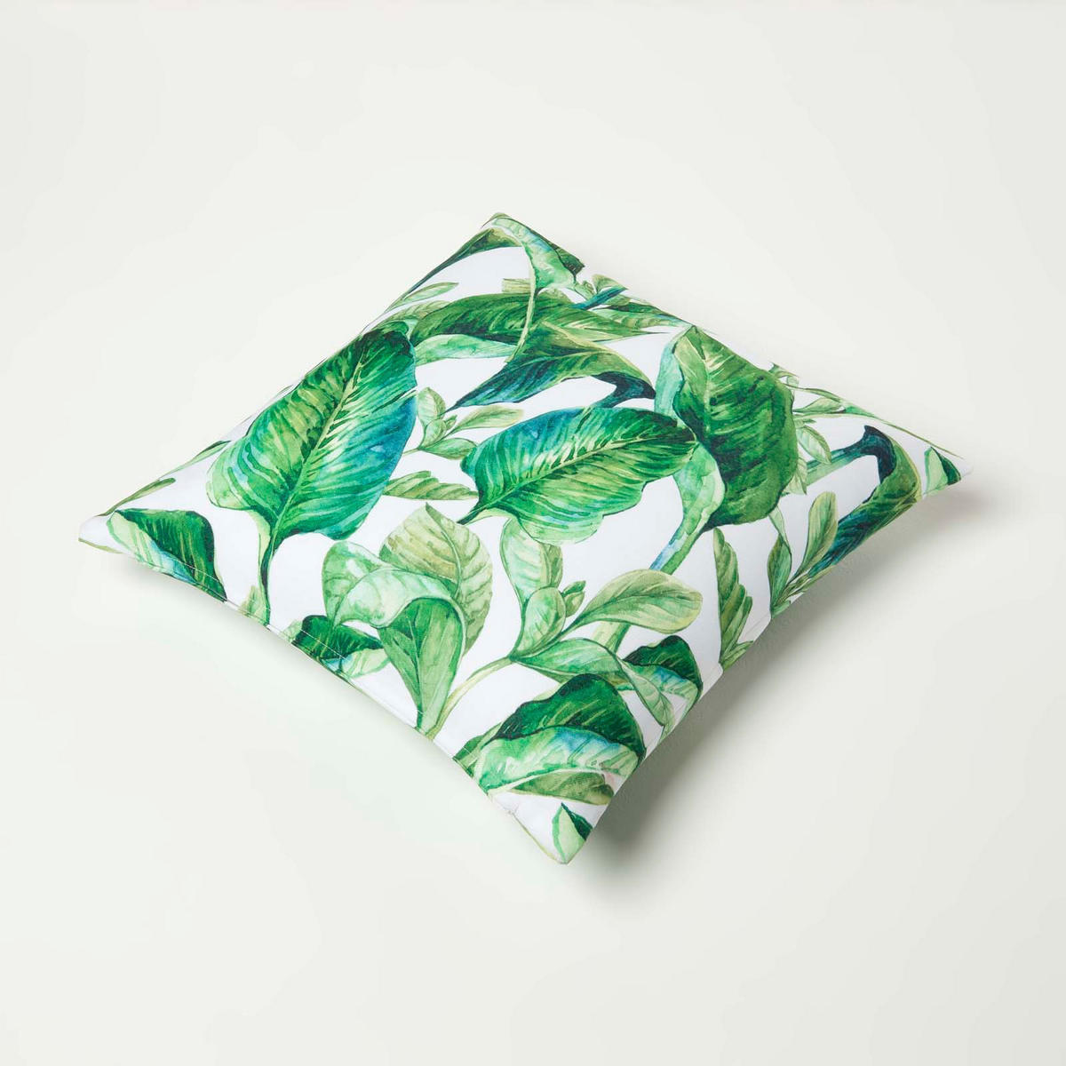 OUTDOOR-KISSEN 2er-Set 45/45 cm – Bananenblätter - Grün, Textil (45/45cm) - Homescapes