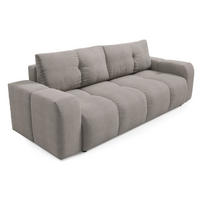 SOFA Grau SOHI Mit Schlaffunktion Und Bettkasten - Grau, Textil (259/90/99cm) - Sepro Meble