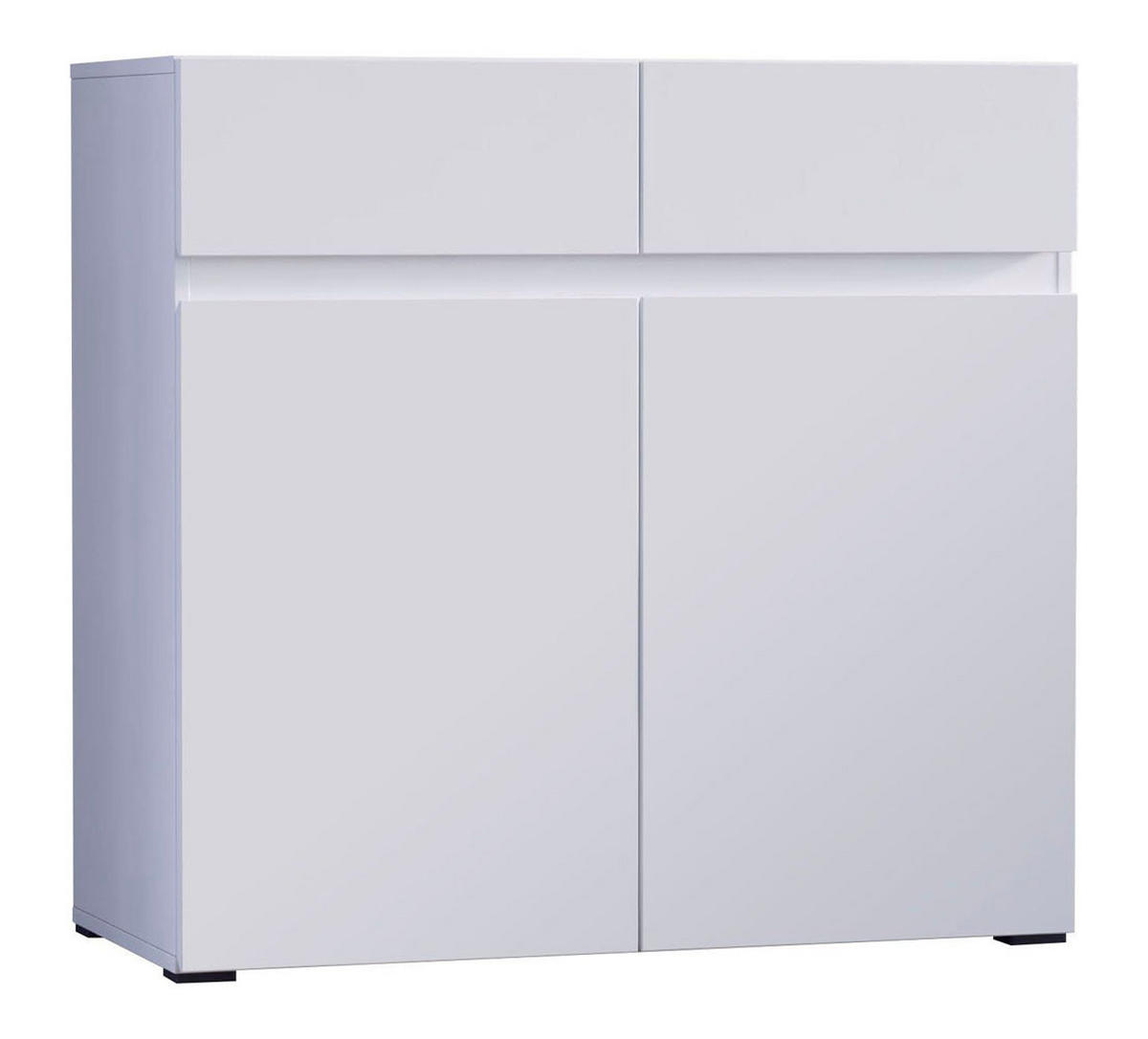 KOMMODE Rimini weiß 90 / 40 / 86cm - Weiß, Holz/Holzwerkstoff (90/86/40cm) - Feldmann-Wohnen