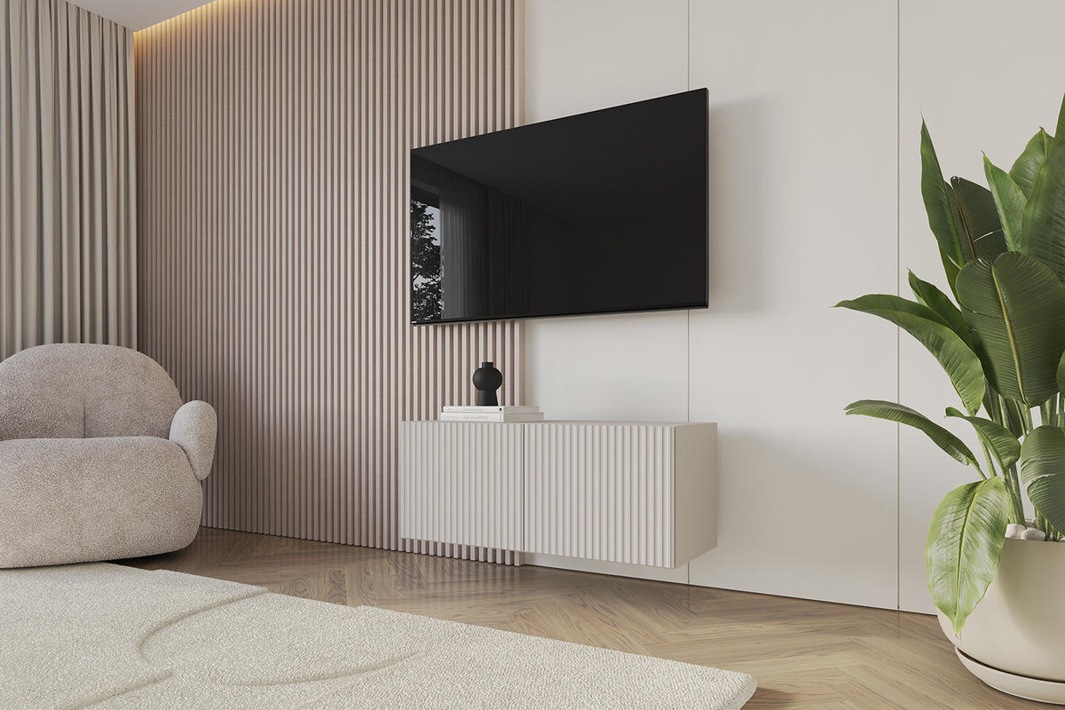 LOWBOARD NOA-2-W 100x40x41 cm - Kaschmir - Kaschmir, Holzwerkstoff (100/40/41cm) - ALTDECOR