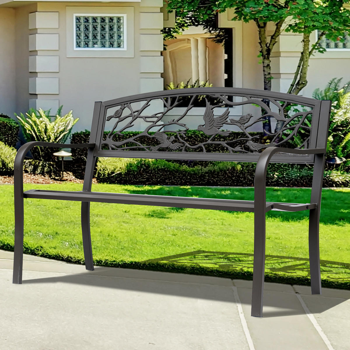 GARTENBANK DE-17750 Braun - Braun, Metall (127/85/60cm) - ComfortXL