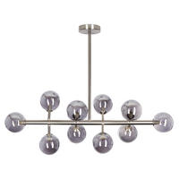 HÄNGELAMPE Ramis 90x34x68 cm - Silberfarben, Metall (34/34/68cm) - Beliani