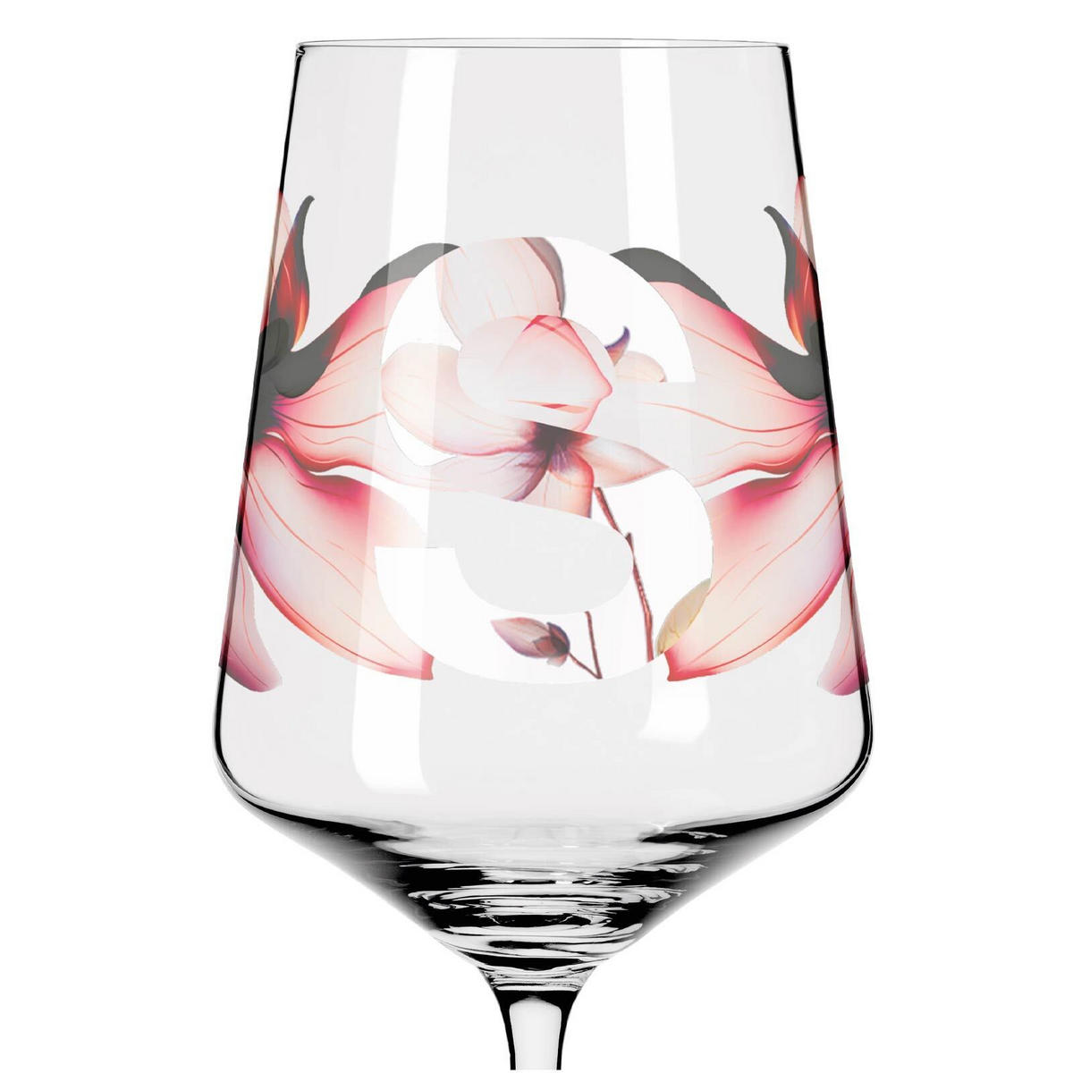 APERITIFGLÄSER BLUMEN UND ZAHLEN Sommersonett transparent 544 ml 2er Set - Transparent, Glas (0.544L) - Ritzenhoff