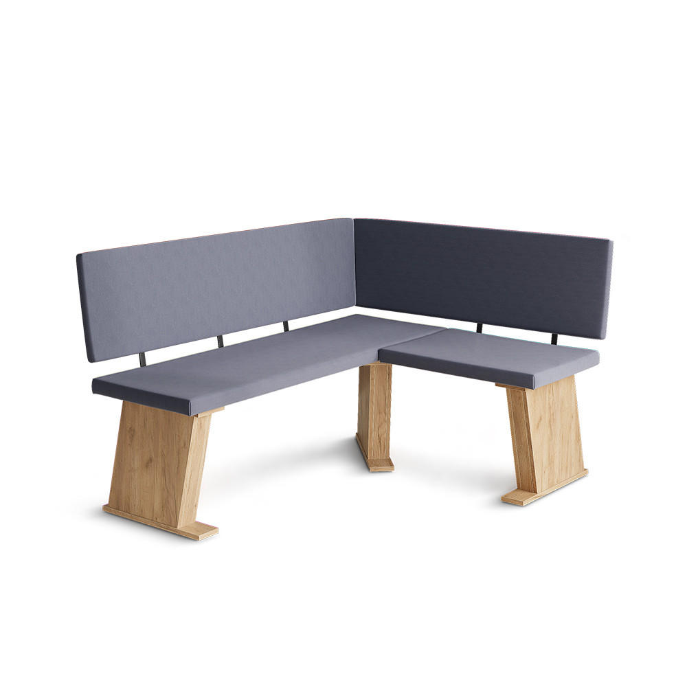Vicco LAVICE DO JÍDELNY DO ROHU Rivon, Zlatý mocný dub/Antracit, 150 x 120 cm Levý roh