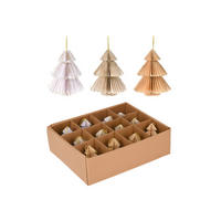 CHRISTBAUMSCHMUCK 12er SET, Mehrfarbig - Multicolor, Papier (8/8/8cm) - Mobili Rebecca