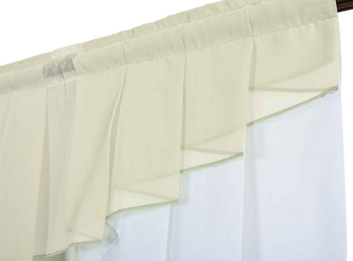 SCHEIBENGARDINE MEIßEN 100x100 cm Creme - Creme, Textil (100/100cm) - Gardinenbox