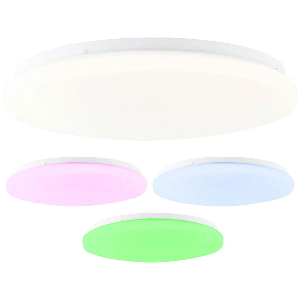 LED DECKENLEUCHTE Weiß Kunststoff - Weiß, Metall (39/39/7cm) - Brilliant