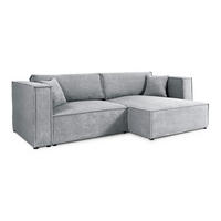 SOFA Jimmy 3 Sitzplätze Hellgrau - Grau, Holz (245/77/148cm) - Petits-meubles