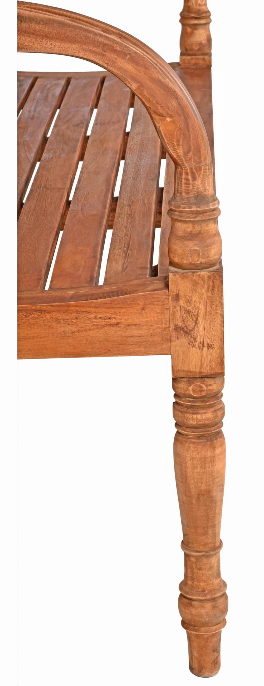 GARTENBANK Tomas Hellbraun 3-Sitzer Terrassenbank - Hellbraun, Holz (55/90.5/150cm) - DELUKE