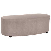 OTTOMANE Stoff Taupe Amal - Taupe, Textil (120/41/54cm) - Beliani