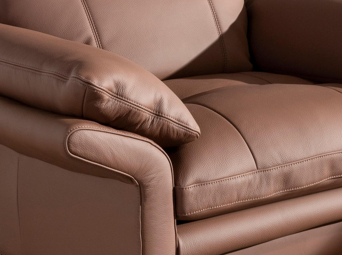 SESSEL Brauner Ledersessel 110/96/94 cm - Chromfarben/Braun, Leder/Metall (110/94/96cm) - ANGEL CERDA