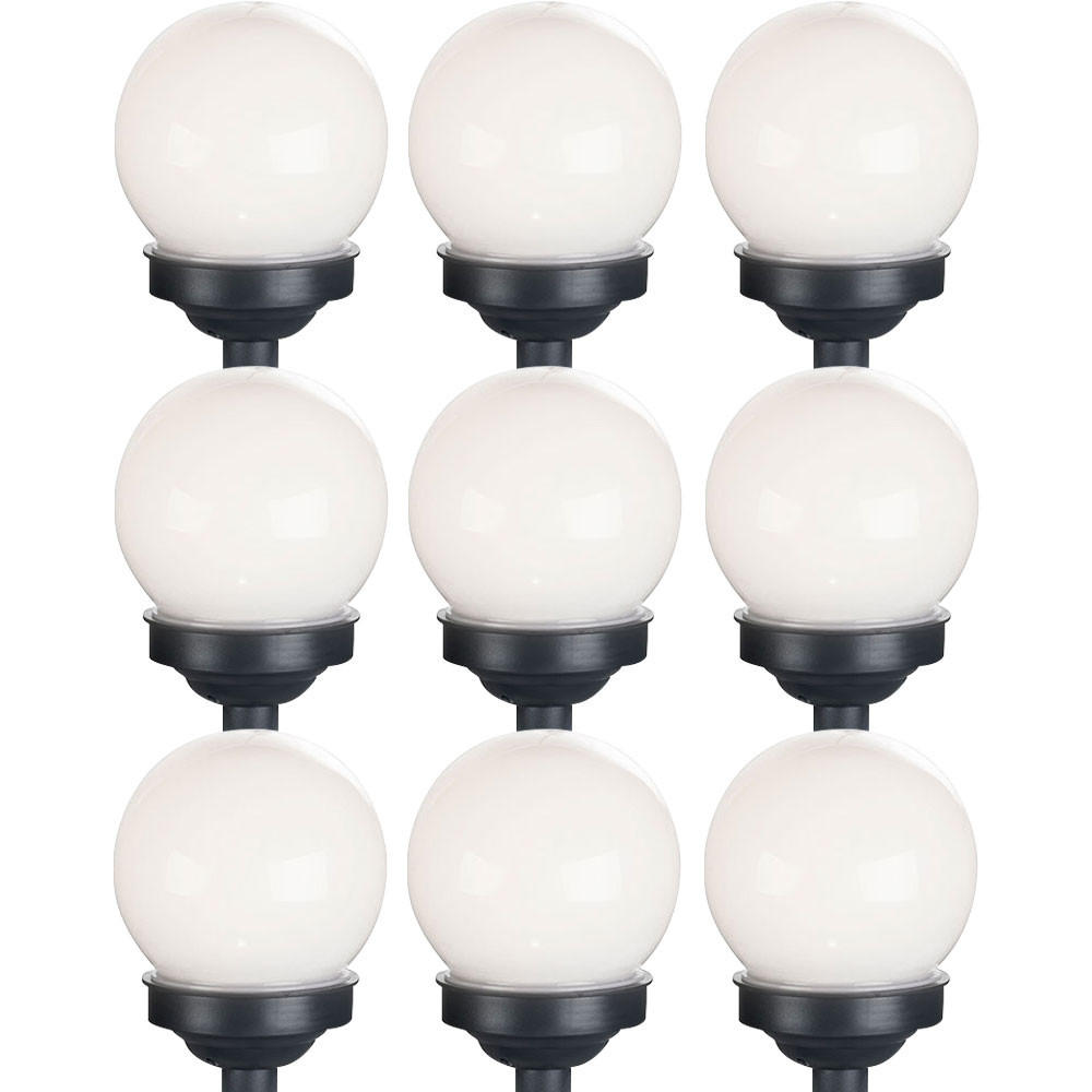 LED AUSSENLEUCHTE Solarkugel Weiß - Weiß, Kunststoff (10/10/38cm)