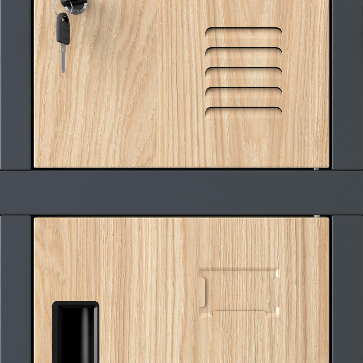 ARBEITSSCHUTZ-SPINDSCHRANK ROBERT 172x136x45 cm - Anthrazit/Sonoma Eiche, Metall (136/172/45cm) - Jan Nowak