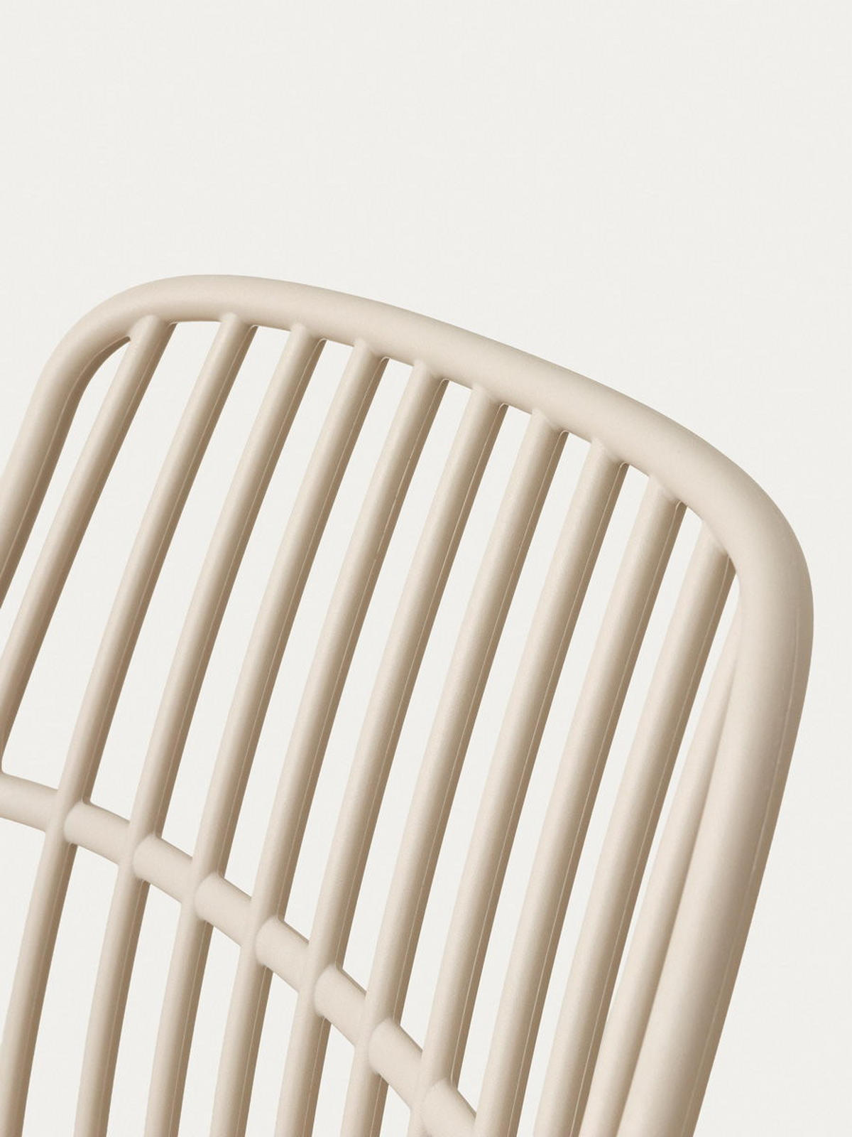 STUHL Taos Beige 45.5 cm x 82 cm - Beige, Kunststoff (45/82/55cm) - Kenay Home