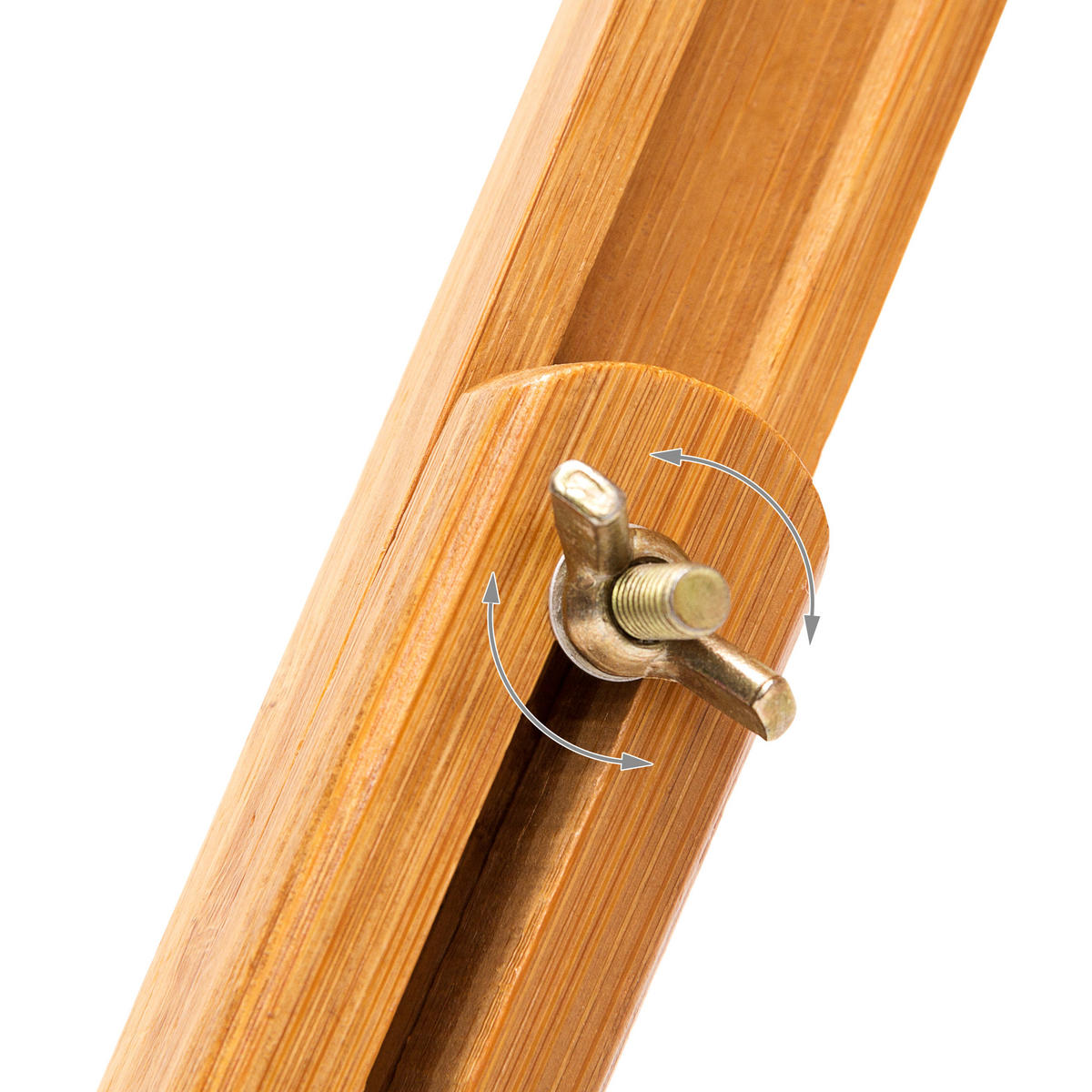BETTTABLETT Natur Bambus klappbar neigbar 72,5x35 cm - Hellbraun, Holz - Relaxdays
