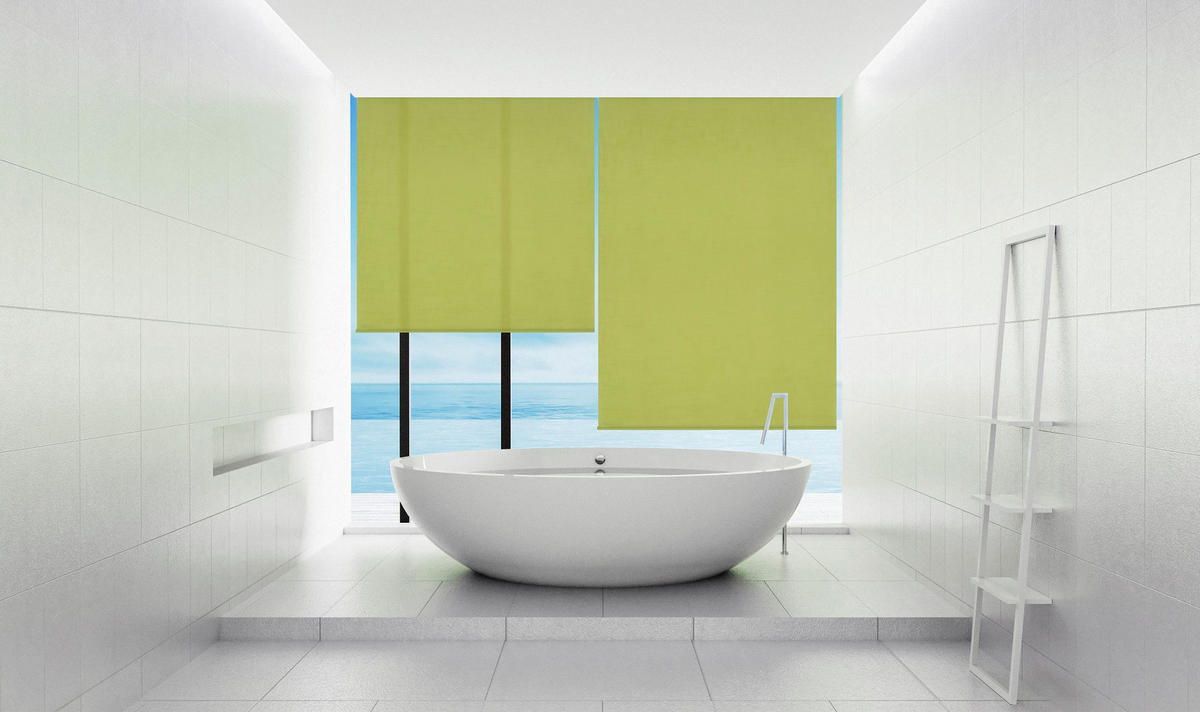 SEITENZUGROLLO lichtdurchlässig Etamine - Grün, Textil (120/250/250cm) - VIEWTEX