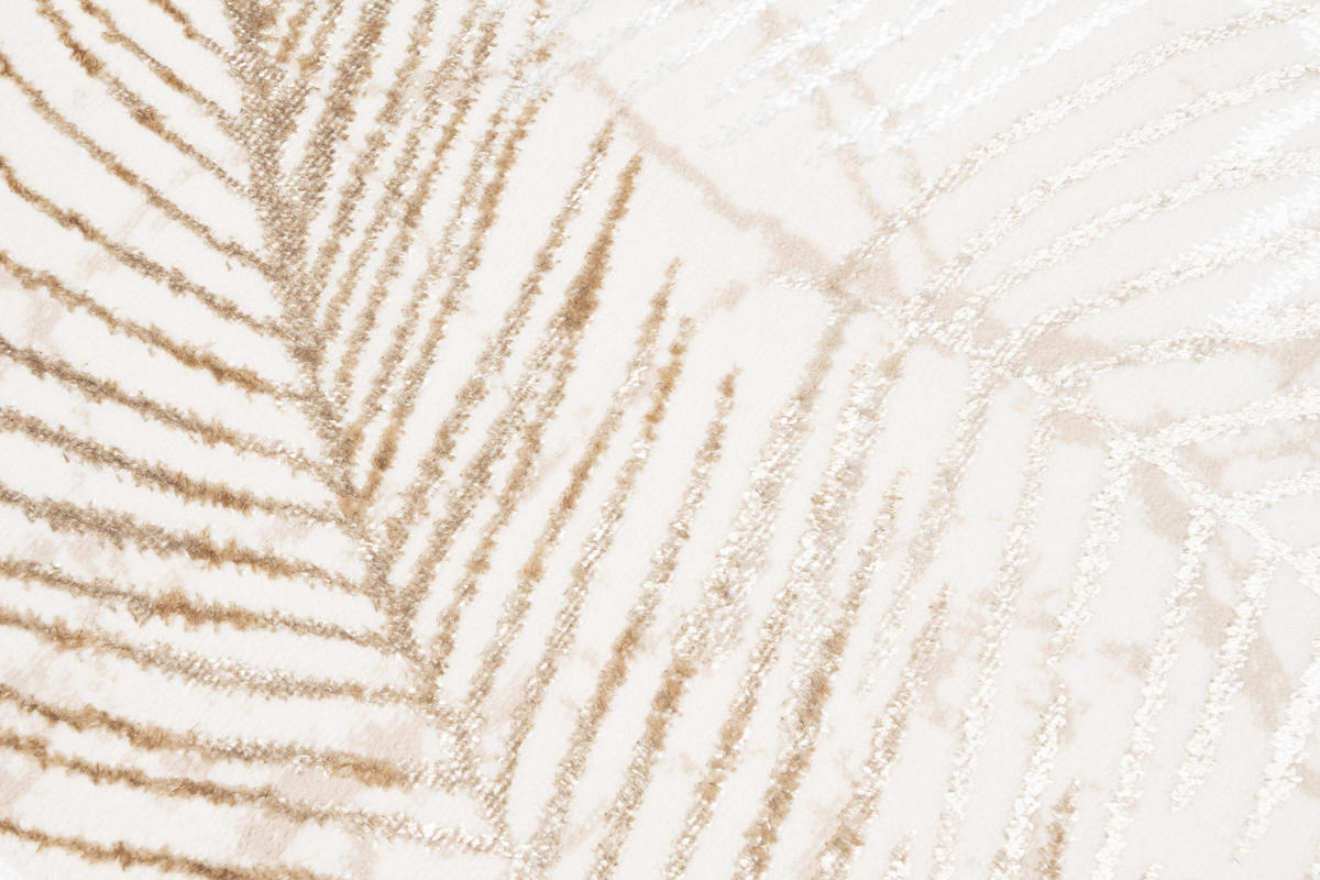 LÄUFER Crystal Braun Palmenblätter 80/1100 cm - Braun, Textil (80/1100cm) - Tapiso