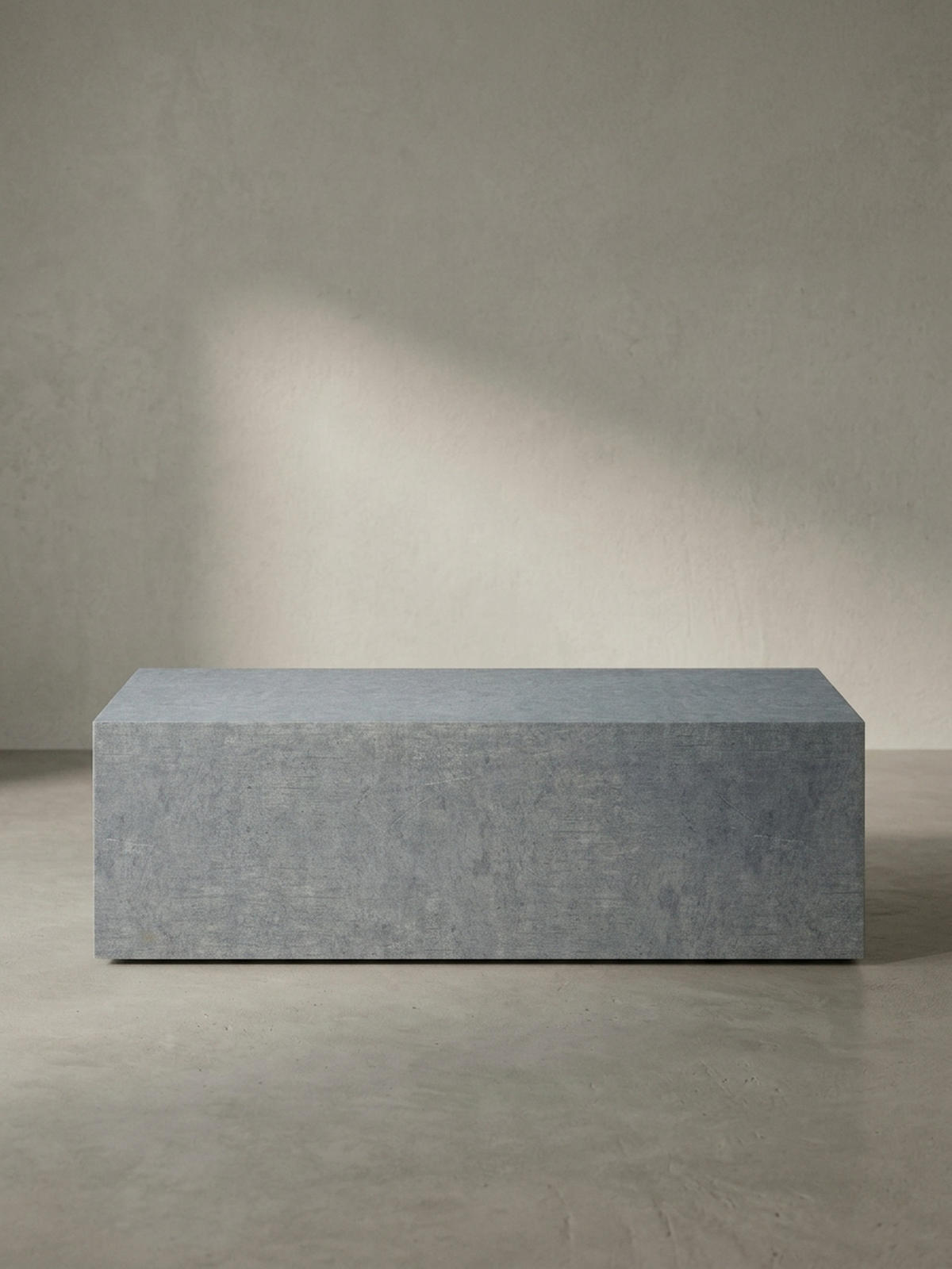 COUCHTISCH Würfelform in Beton-Optik – minimalistisches Design, Grau 100x50x30 cm - Grau, Holzwerkstoff (50/100/30cm) - KADIMA DESIGN