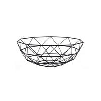 OBSTSCHALE Schwarz 35/35/13 cm - Schwarz, Metall (35/13cm) - Present Time