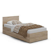 BETT Sonoma Eiche ALDO 90x200 cm Mit Bettkasten 94x200x45 cm - Beige, Textil (90/200cm) - Sepro Meble